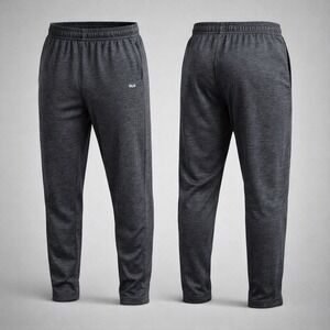 NWOT DSG Mens Fleece Training Pants Charcoal Grey Heather Ankle Zip Joggers Med